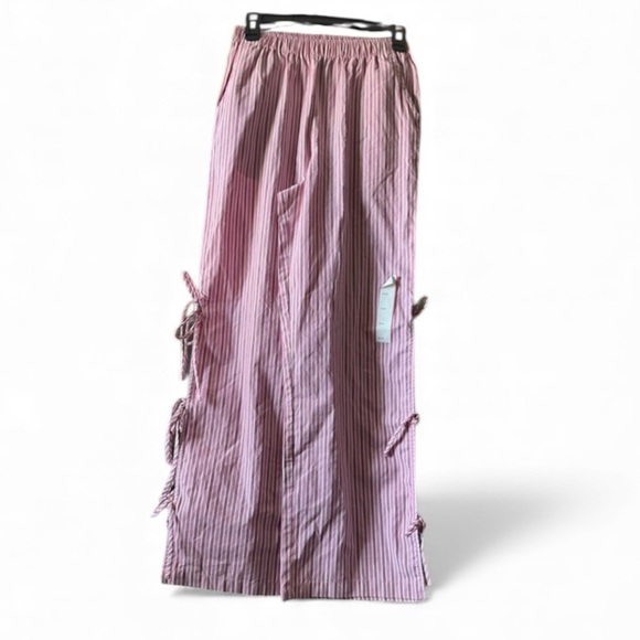 wild fable Pants - Pink Striped Pants with bows
